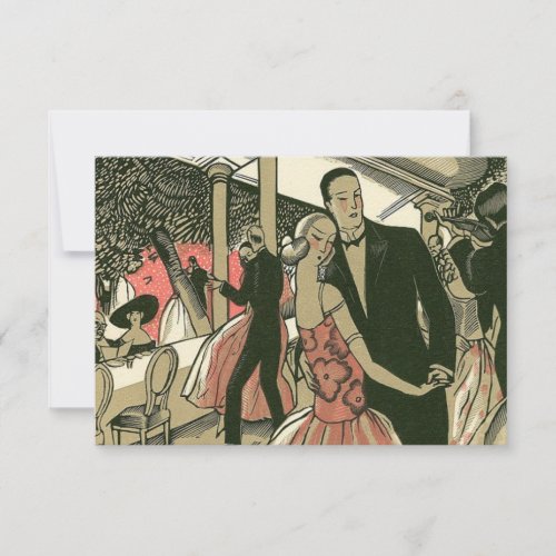 Vintage Art Deco Wedding, Newlyweds First Dance Announcement