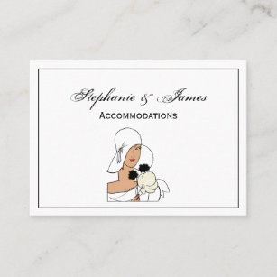 Vintage Art Deco Woman with Flowers Wearing Hat C Business Card
