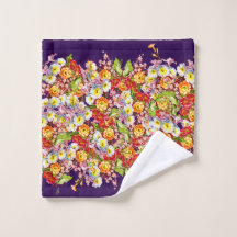 Vintage Art Floral Pattern Spring Flowers Primrose