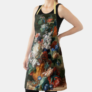 Vintage Art Flowers Florist Artist Painter Custom Apron