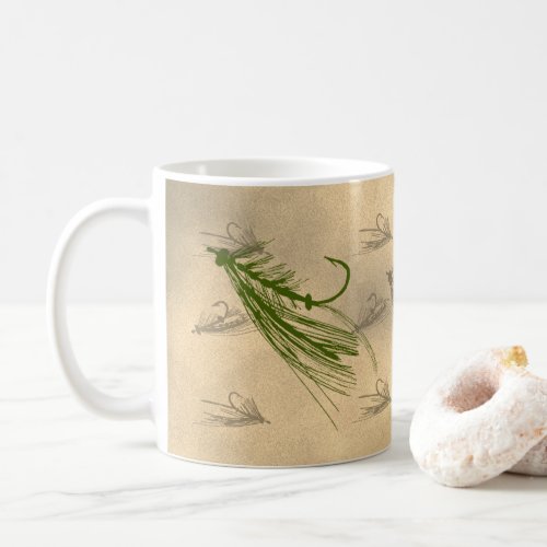 Vintage Art Fly Fishing Coffee Mug