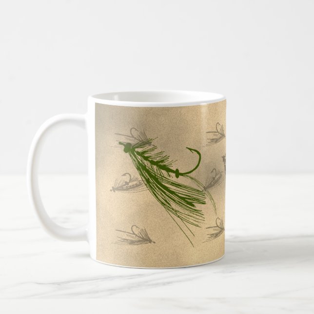 Vintage Art Fly Fishing Coffee Mug