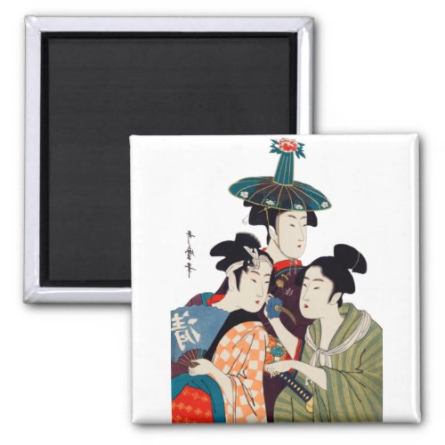 VINTAGE ART JAPANESE MAGNET