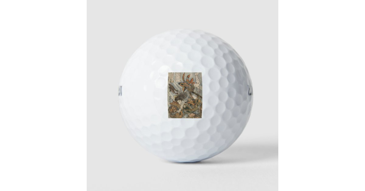 VINTAGE ART JAPANESE replica Golf Balls Zazzle