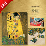 Vintage Art Jigsaw Puzzle GUSTAV KLIMT THE KISS<br><div class="desc">Introducing the "Gustav Klimt The Kiss Puzzle" - a masterpiece of art transformed into an engaging and captivating puzzle experience. Immerse yourself in the timeless allure of Gustav Klimt's iconic painting, "The Kiss, " originally crafted as an oil painting on canvas between 1907-1908. This puzzle is not just an ordinary...</div>