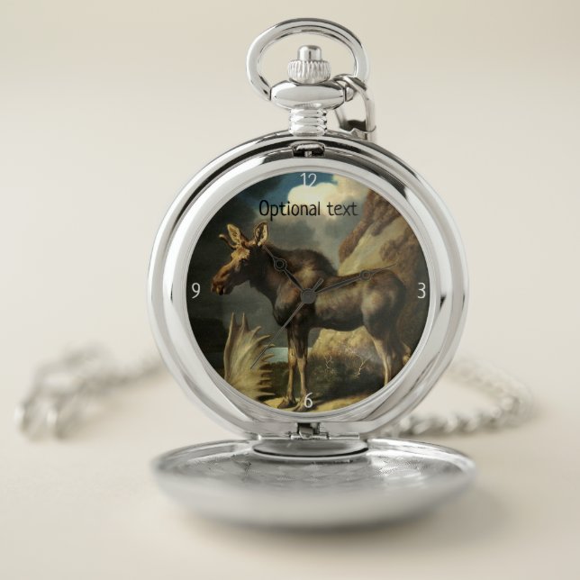 Vintage Art Moose   Pocket Watch (Inside)