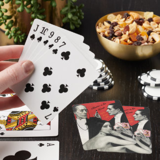 Vintage Art Murder in the Dark Game Poker Cards