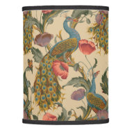 Vintage Art Nouveau 1890 The Peacock Pattern Lamp Shade