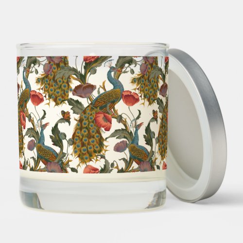 Vintage Art Nouveau 1890 The Peacock Pattern Scented Candle