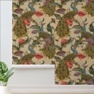 Vintage Art Nouveau 1890 The Peacock Pattern Wallpaper