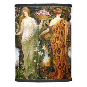 Vintage Art Nouveau 4 Seasons by Walter Crane Lamp Shade