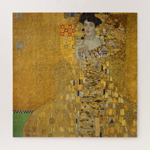 Vintage Art Nouveau Adele Bloch_Bauer I by Klimt Jigsaw Puzzle