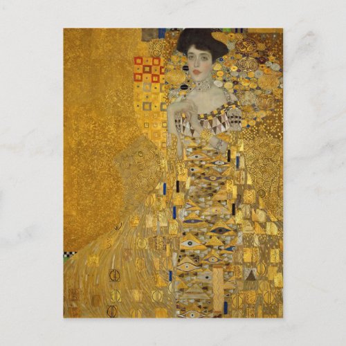 Vintage Art Nouveau Adele Bloch_Bauer I by Klimt Postcard