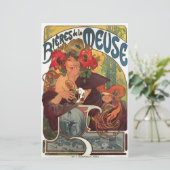 Vintage Art Nouveau Alphonse Mucha (Standing Front)