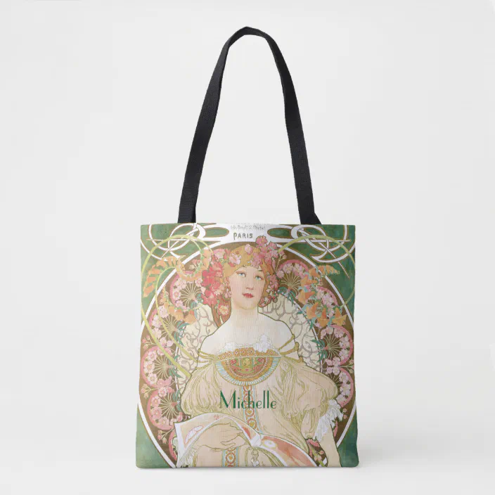 Alphonse Mucha Zodiac Tote Shopping Bag For Life