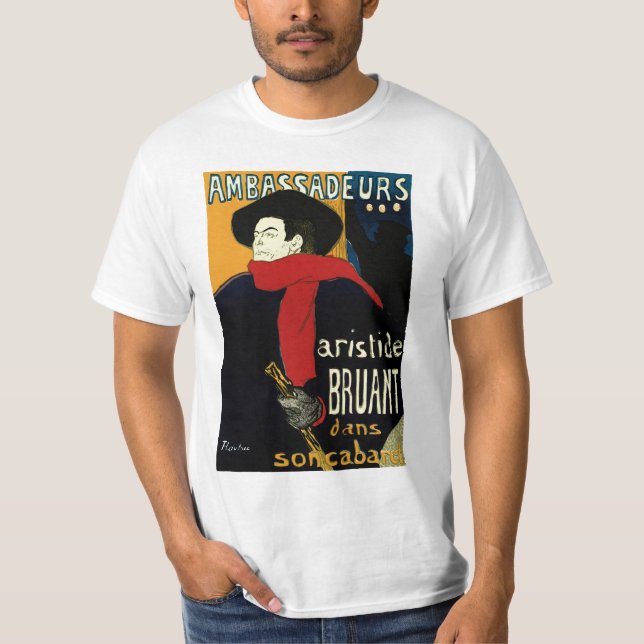 Vintage Art Nouveau Ambassadeurs, Toulouse Lautrec T-Shirt (Front)