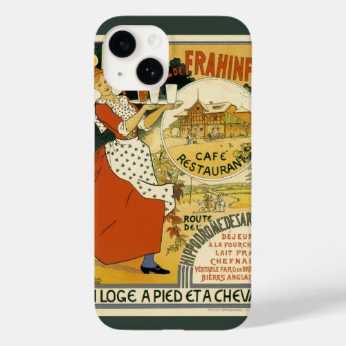 Vintage Art Nouveau Beer Bar Restaurant and Cafe Case_Mate iPhone 14 Case