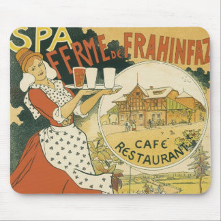 Vintage Art Nouveau, Beer Bar Restaurant and Cafe Mouse Pad