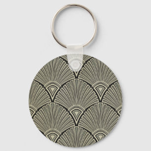 vintage,art nouveau,beige,grey,art deco, french keychain