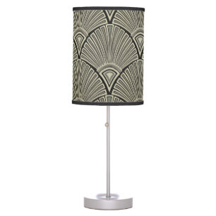 vintage,art nouveau,beige,grey,art deco, french,ru table lamp