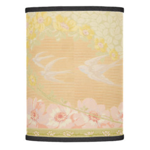 Vintage Art Nouveau Birds & Flowers Pattern Frieze Lamp Shade
