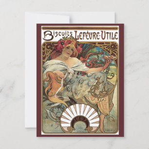 Vintage Art Nouveau, Biscuits by Alphonse Mucha