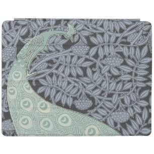 Vintage Art Nouveau Blue Peacock Print Verneuil iPad Smart Cover