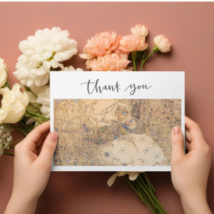 Vintage Art Nouveau Bridal Shower Thank You Card