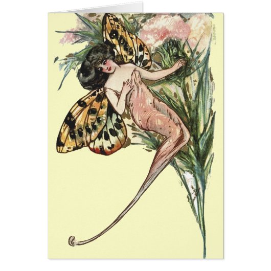 Vintage Art Nouveau Butterfly Fairy (Front)