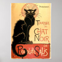 Vintage Art Nouveau Cat by Théophile Steinlen