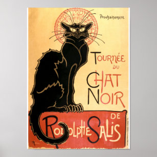 Vintage Art Nouveau Cat by Théophile Steinlen Poster