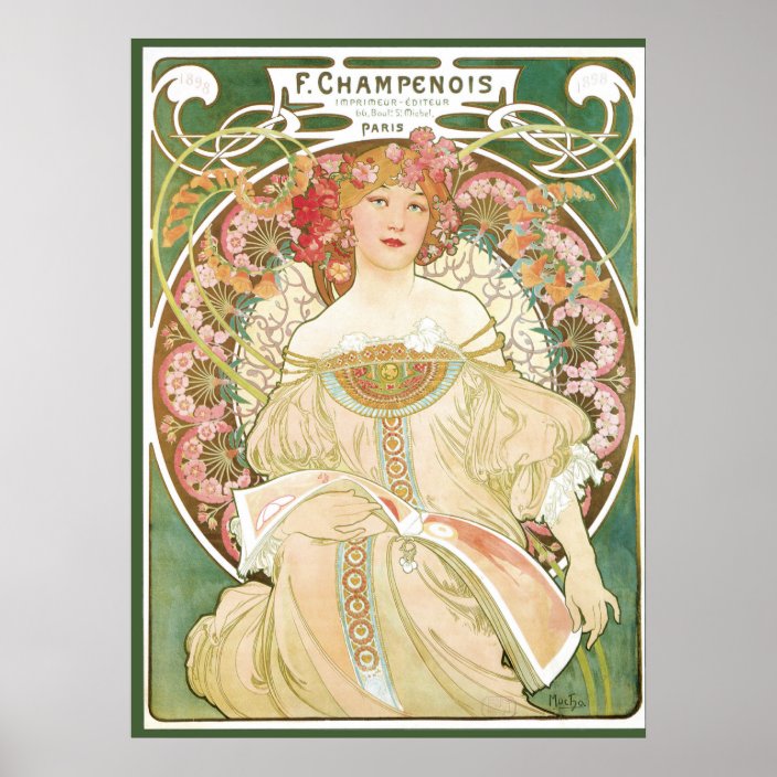 Calendrier Champenois Mixed Media by Alphonse Mucha | Fine Art America