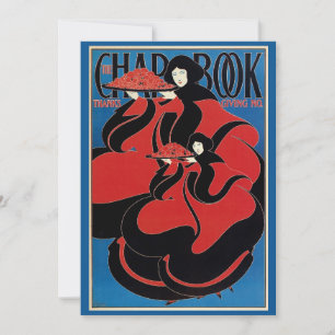 Vintage Art Nouveau Chap Book Thanksgiving Holiday Card