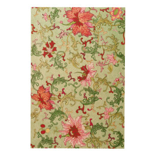 Vintage Art Nouveau Chinese Floral Chinoiserie