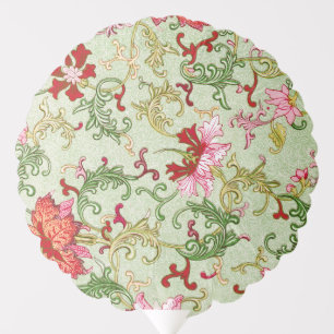 Vintage Art Nouveau Chinese Floral Chinoiserie Balloon