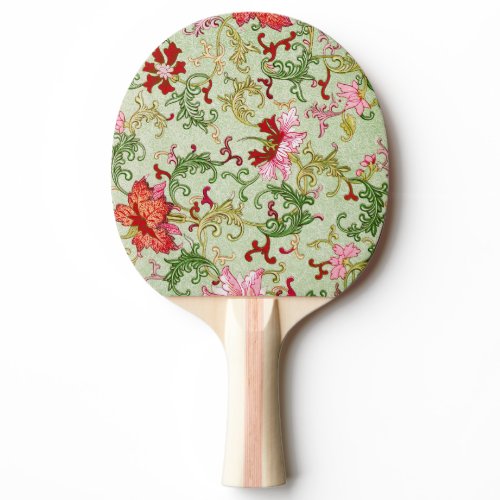 Vintage Art Nouveau Chinese Floral Chinoiserie Ping Pong Paddle
