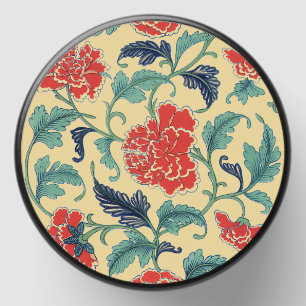 Vintage Art Nouveau Chinese Red Floral Chinoiserie Mini Candle Favors
