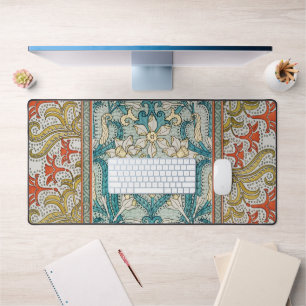 Vintage Art Nouveau Daffodil Pattern Verneuil Desk Mat