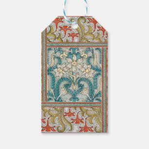 Vintage Art Nouveau Daffodil Pattern Verneuil Gift Tags
