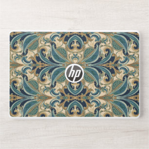 Vintage Art Nouveau Deco Majolica Floral Craftsman HP Laptop Skin