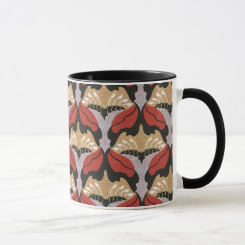 Vintage art nouveau design mug