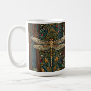 Vintage art nouveau dragonfly boho chic coffee mug