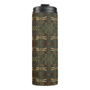 Vintage art nouveau dragonfly boho chic thermal tumbler