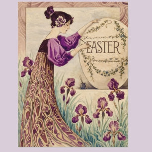 Vintage Art Nouveau Easter – Belle Époque Postcard