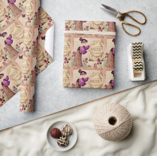 Vintage Art Nouveau Easter – Belle Époque Wrapping Paper