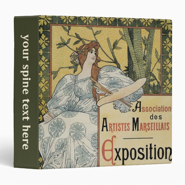 Vintage Art Nouveau, Exposition des Beaux Arts Binder (Front/Spine)