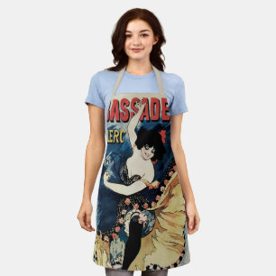 Vintage Art Nouveau Flamenco Dancer, Ambassadeurs Apron