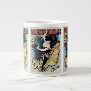 Vintage Art Nouveau Flamenco Dancer, Ambassadeurs Giant Coffee Mug