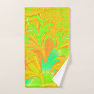 Vintage Art Nouveau Floral Garden Hand Towel