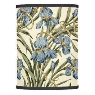 Vintage Art Nouveau Floral Iris pattern Lamp Shade